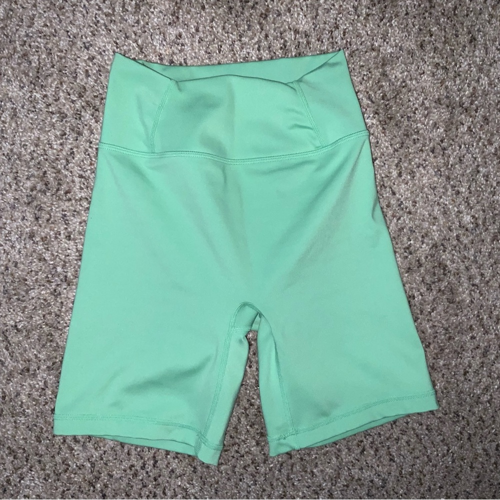 Oner Active Mint Green High-Waist Bike Shorts